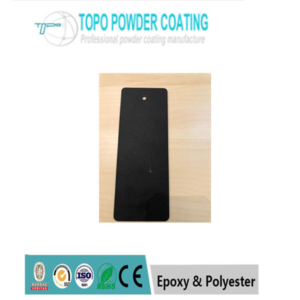 थर्मोसेटिंग पॉलिएस्टर वाणिज्यिक RAL9005 सैंडी पाउडर कोटिंग काला रंग