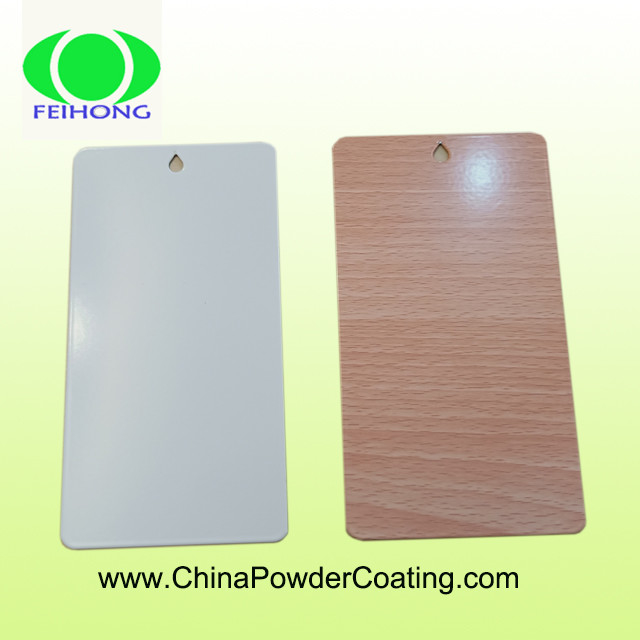 एल्यूमिनियम प्रोफाइल के लिए रंगीन लकड़ी अनाज प्रभाव के साथ उच्च गुणवत्ता गर्मी हस्तांतरण उच्च बनाने की क्रिया बेस पाउडर कोटिंग